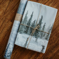 Snowy Trees Gift Wrap
