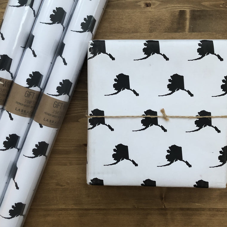 Dog Paw Gift Wrap – The Alaska Greeting Card Company