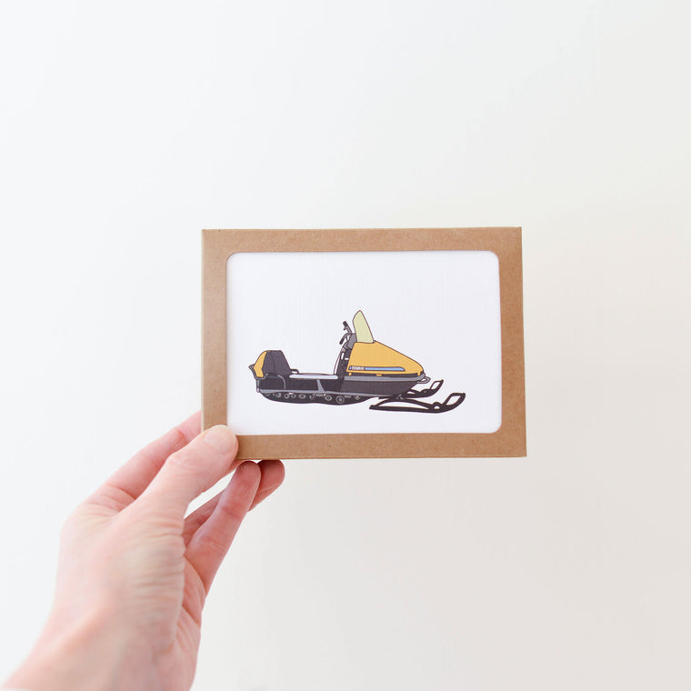 Vintage Snow Machine Notecard Set