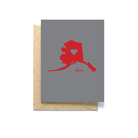 Alaska Love, blank greeting card